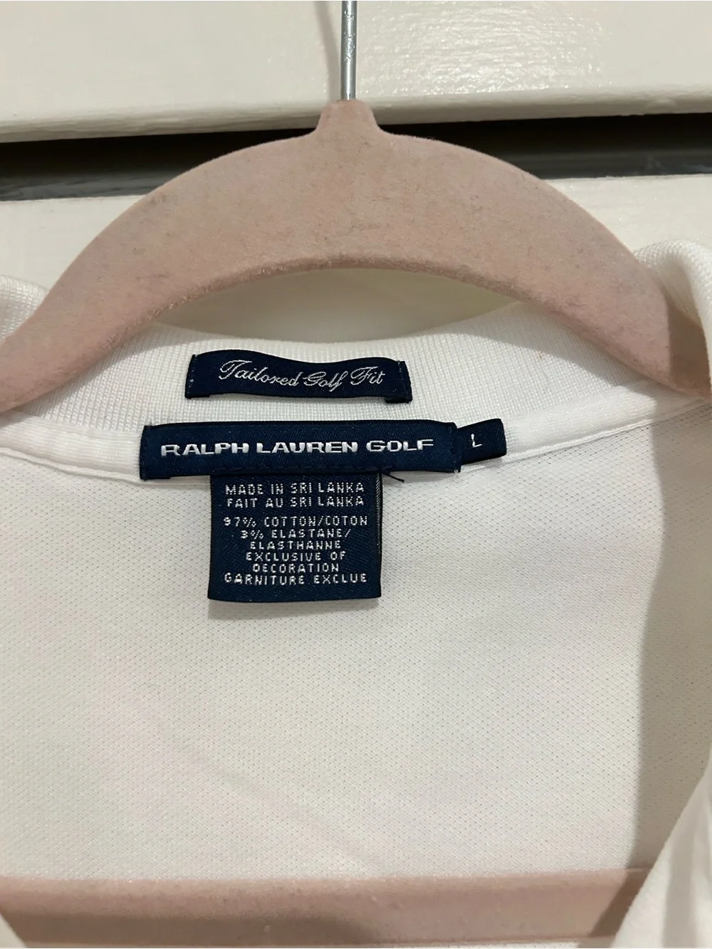 Lot of 2 Ralph Lauren Blue & White Golf Polos size large - Picture 7 of 9